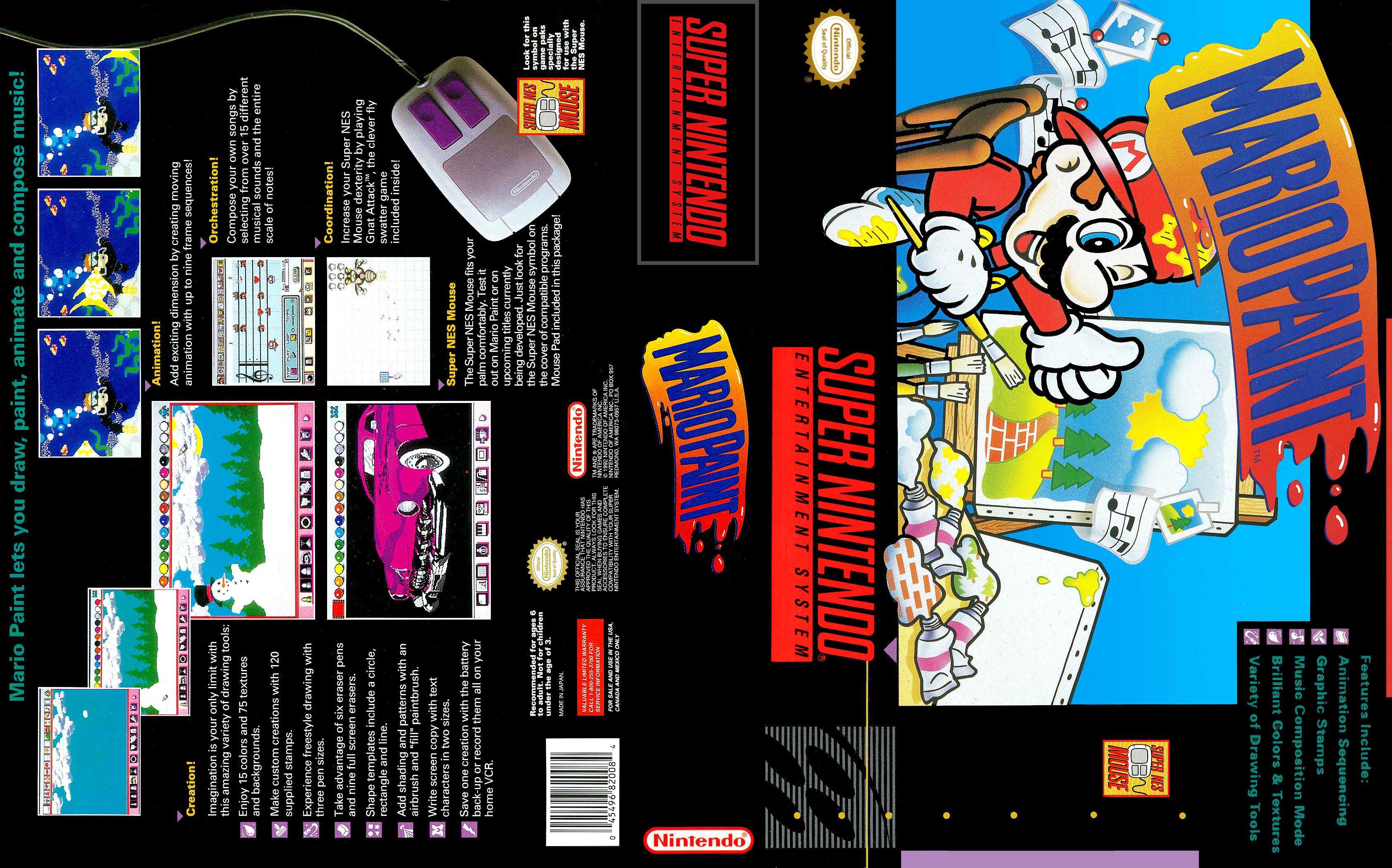 Mario Paint SNES - RetroGameAge