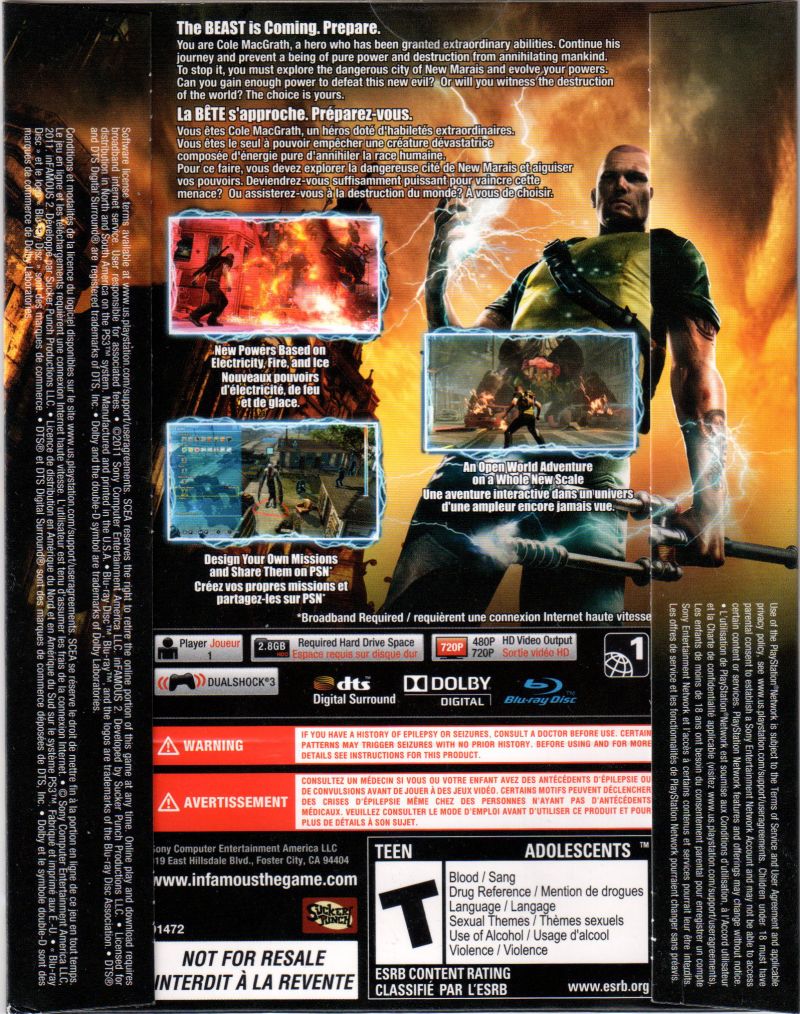 inFamous 2 PlayStation 3 TEST - Best Buy
