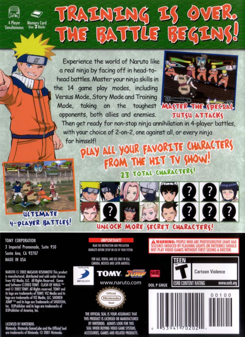 Naruto Clash of Ninja 2 - GameCube